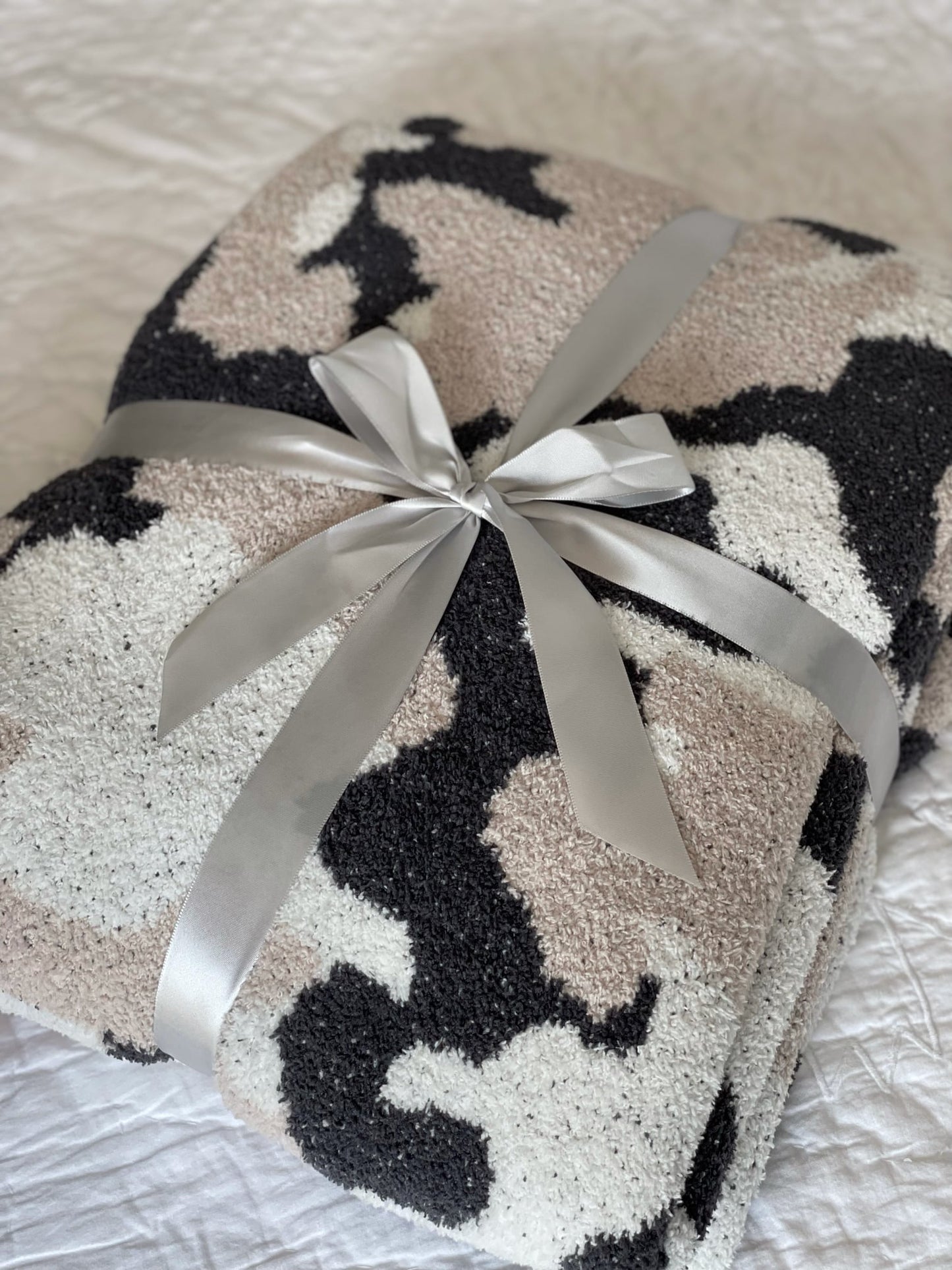 Luxe Brown Camo Blanket