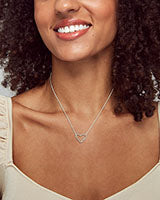 Sophee Heart Small Pendant Necklace Silver