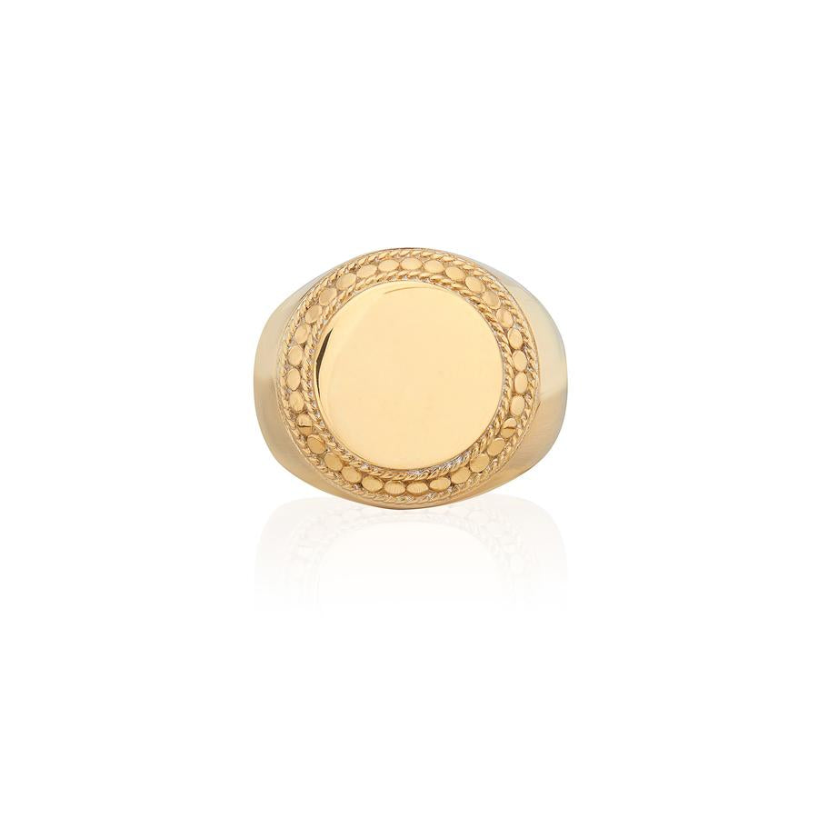 Large Smooth Signet Ring -