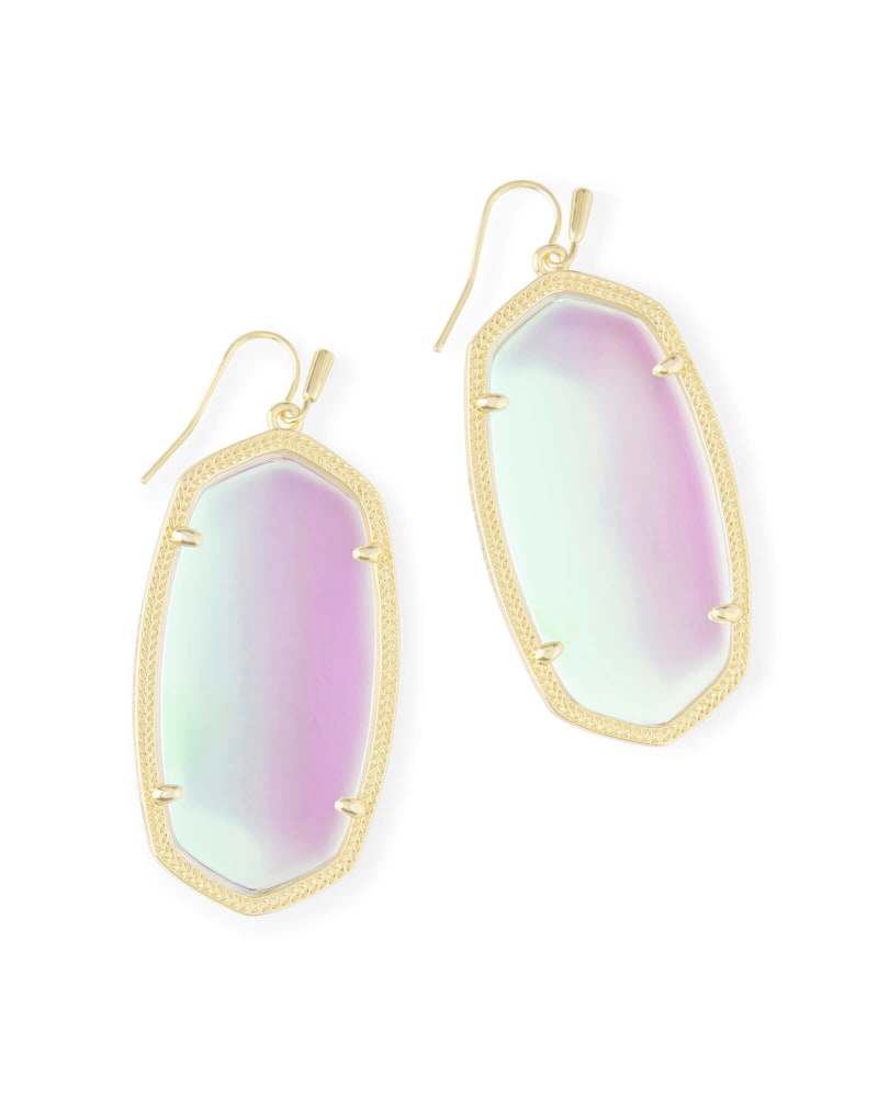 Danielle Gold Dichroic Earrings
