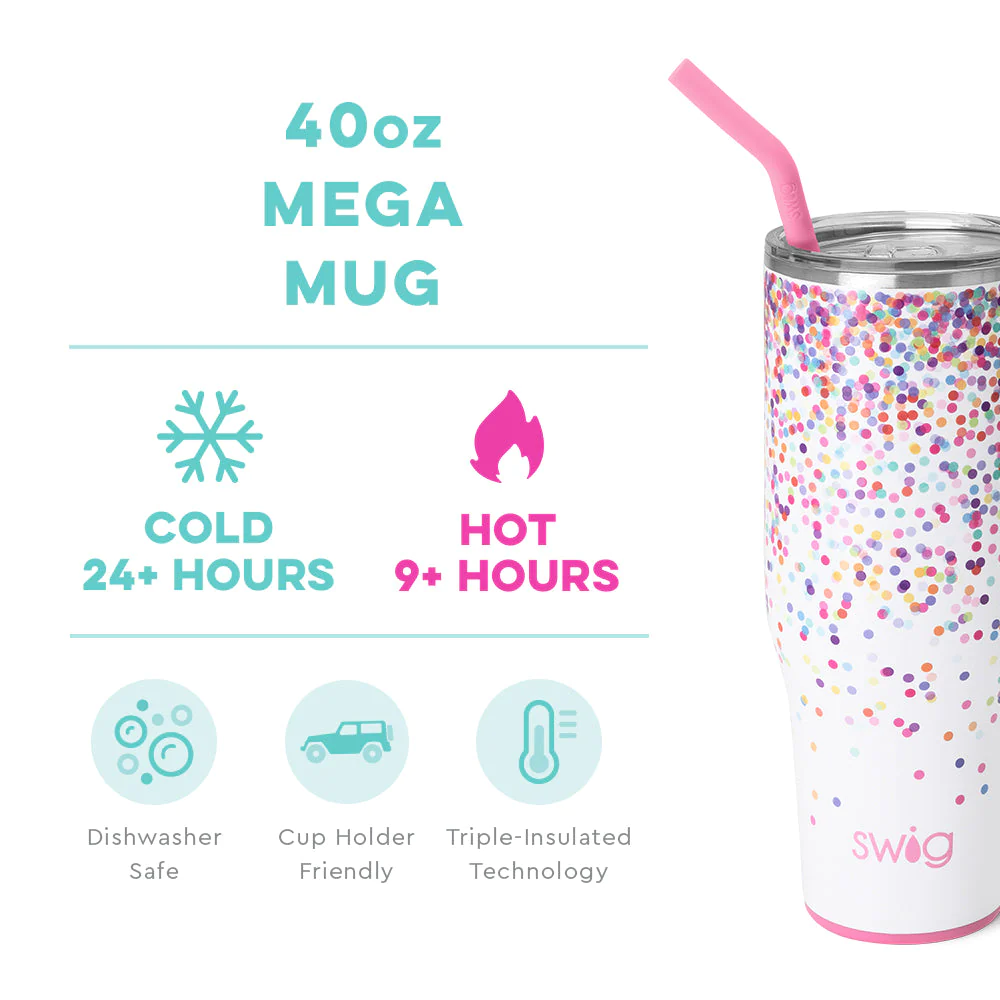 Confetti Mega Mug 40oz