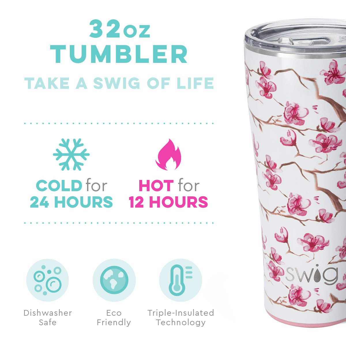 Cherry Blossom Swig (32oz)