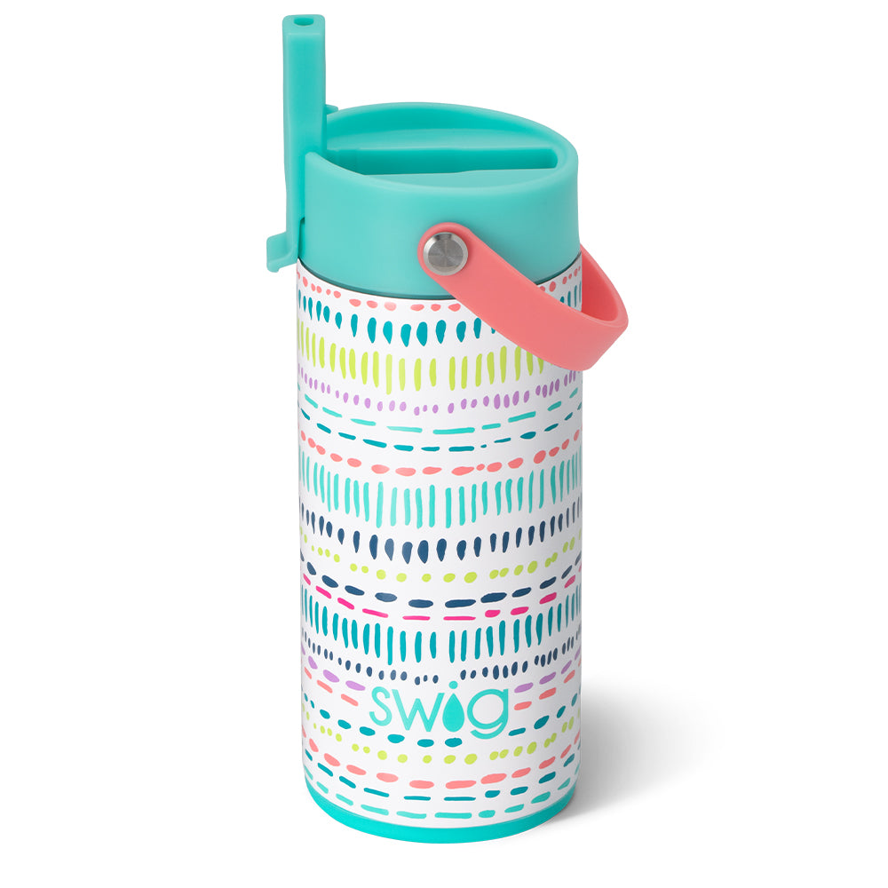 Dipsy Dots Flip + Sip Slim Tumbler 12oz