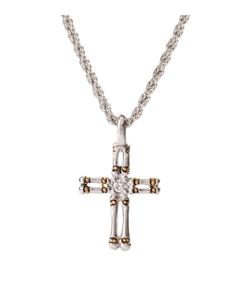 Canias Collection Double Row Cross with Chain K5006-A0F6