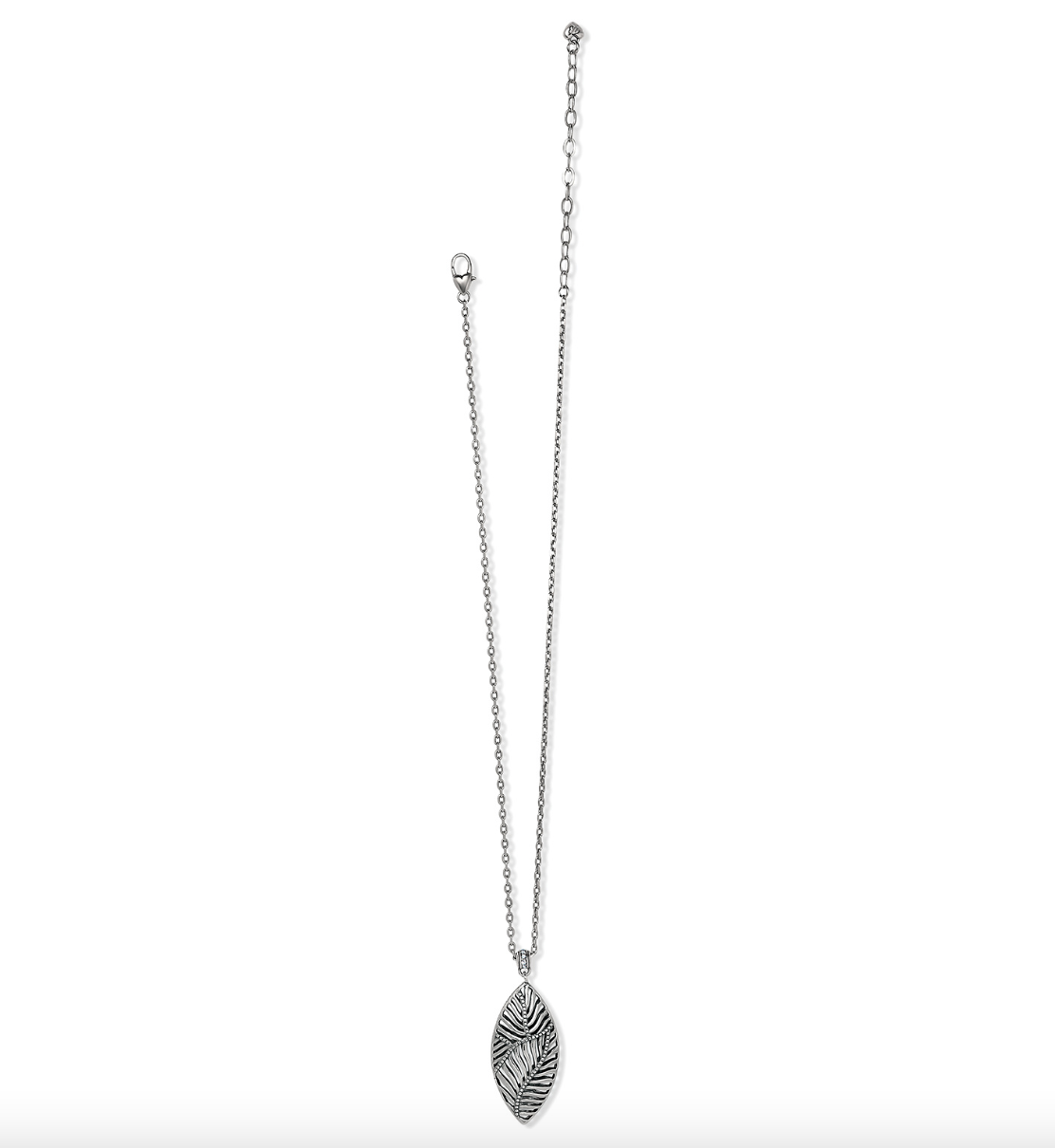 Palmetto Silver Long Necklace - JM7285