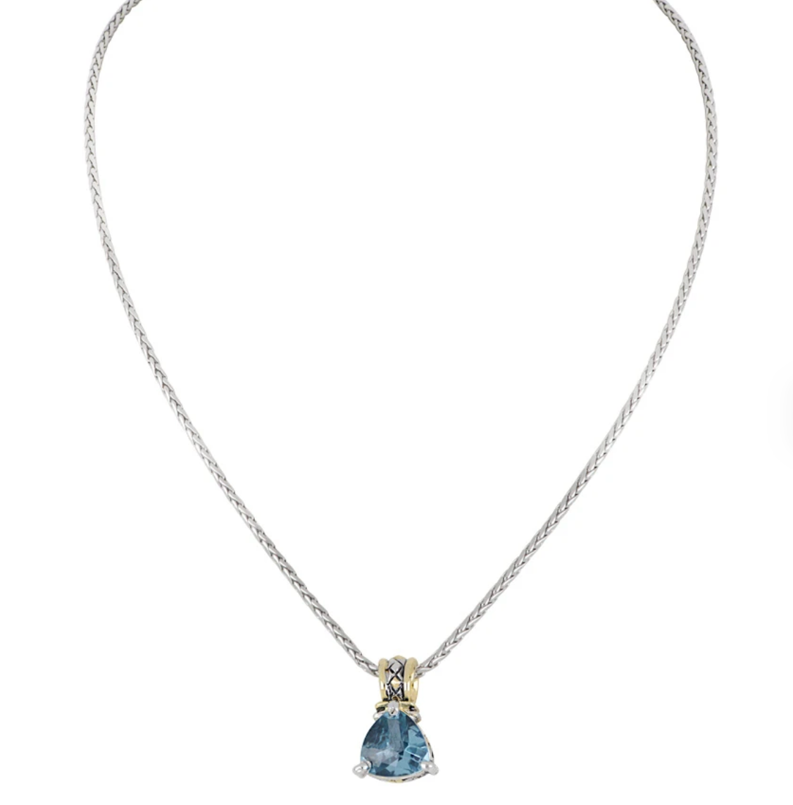 Beijos Cor Trillion Cut Pendant Necklace K5254-A603