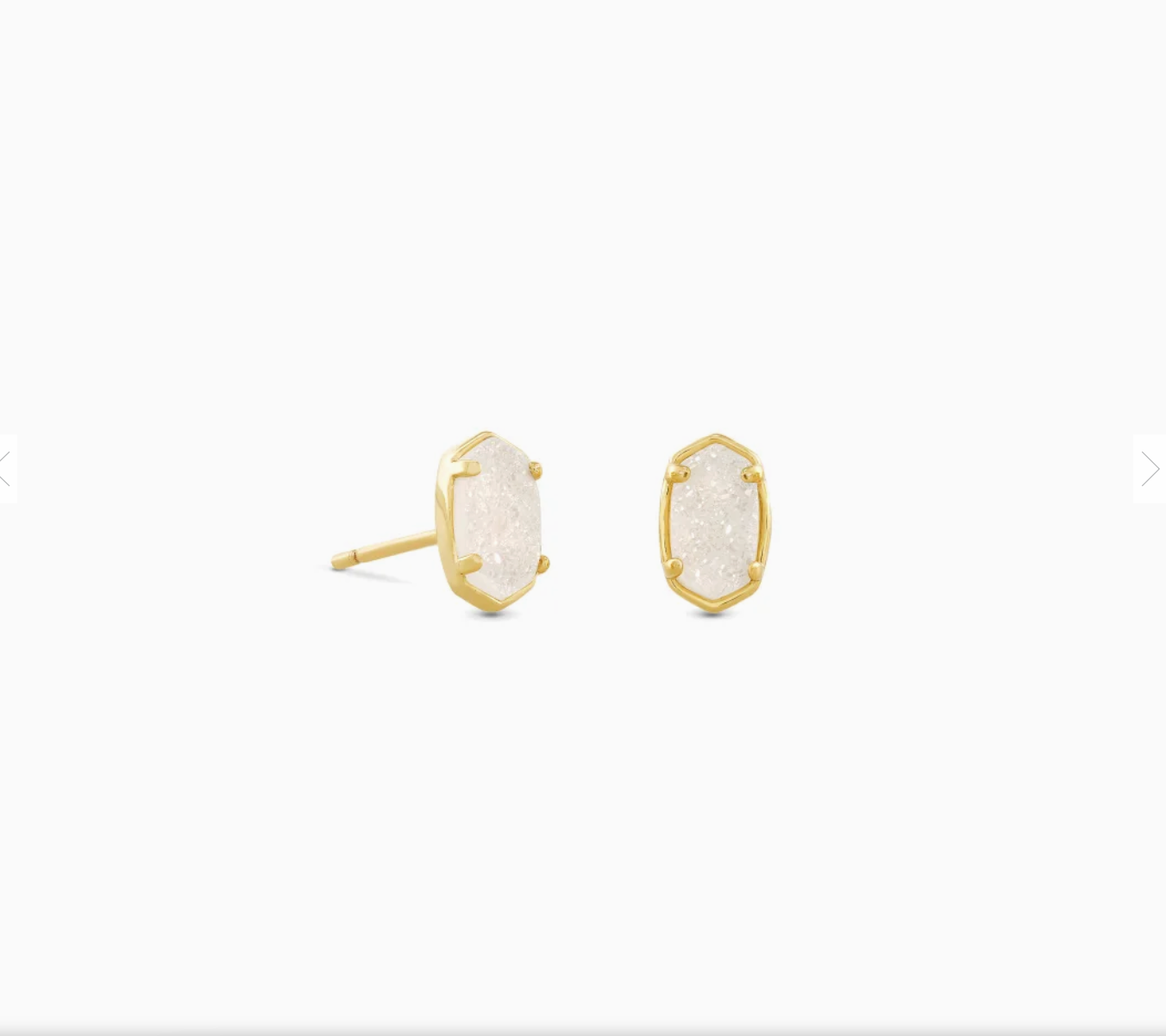 Emilie Stud Earring Gld/Iridescent Drusy