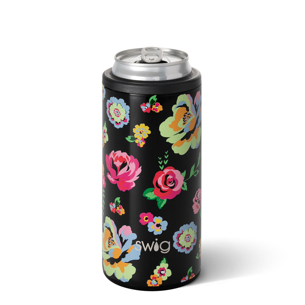 Fleur Noir Skinny Can Cooler