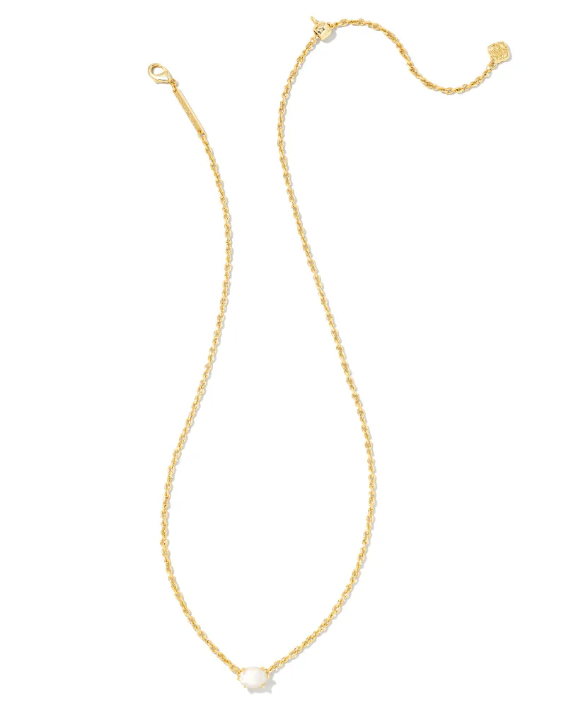 Cailin Pendant Necklace Gold Ivory MOP