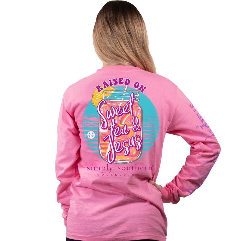Raised On Sweet Tea & Jesus Long Sleeve Final Sale