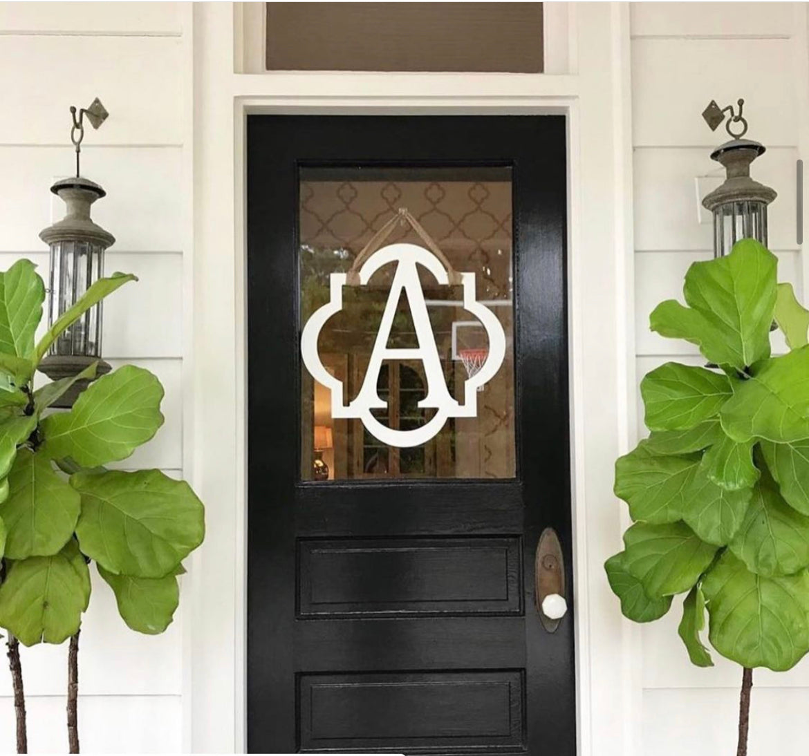 White Wooden Initials - For Pick Up Only