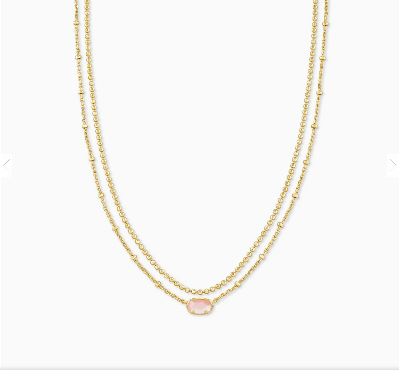 Emilie Multi Strand Nck GLD/Rose MOP