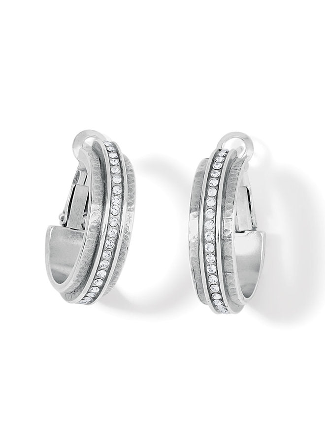 Meridian Silver Drop Oval Earrings