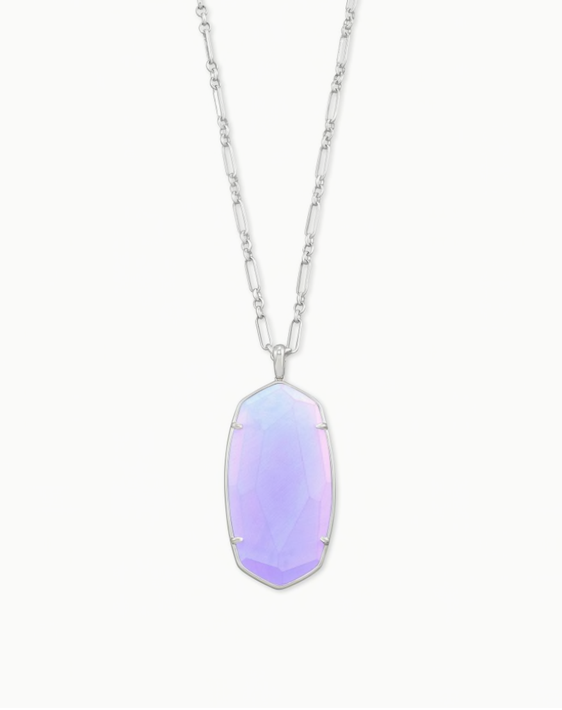 Faceted Reid Iridescent Lilac Silver