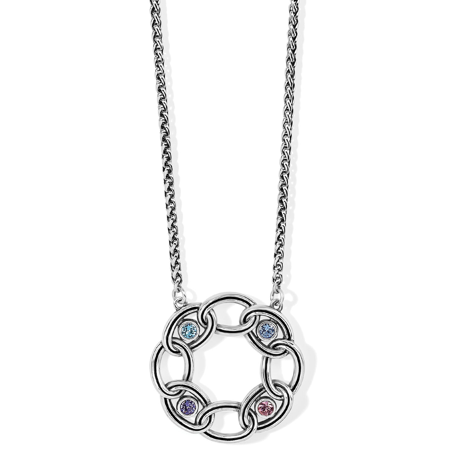 Interlok Chain Sun Ring Necklace - JM6723