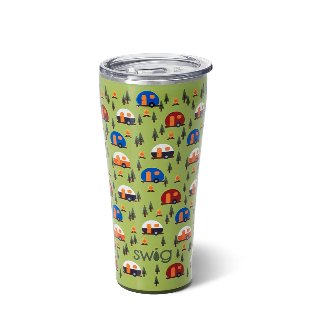 Happy Camper 32oz Stainless Tumbler
