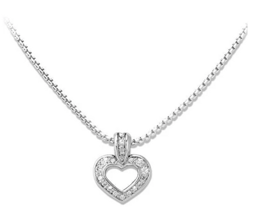 Heart Collection Two Hearts Inseparable Slider with Chain K3891-RF03