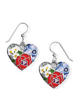 Blossom Hill Heart French Wire Earrings