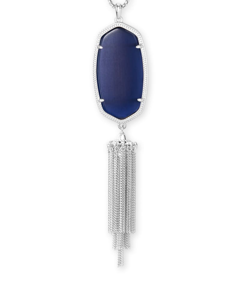 Rayne Rhod/Navy Cat's Eye NEcklace