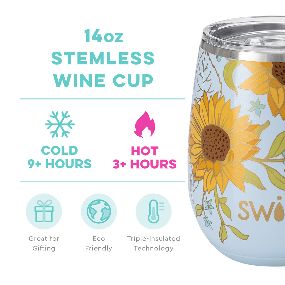 Sunkissed Stemless Wine Cup (14oz)