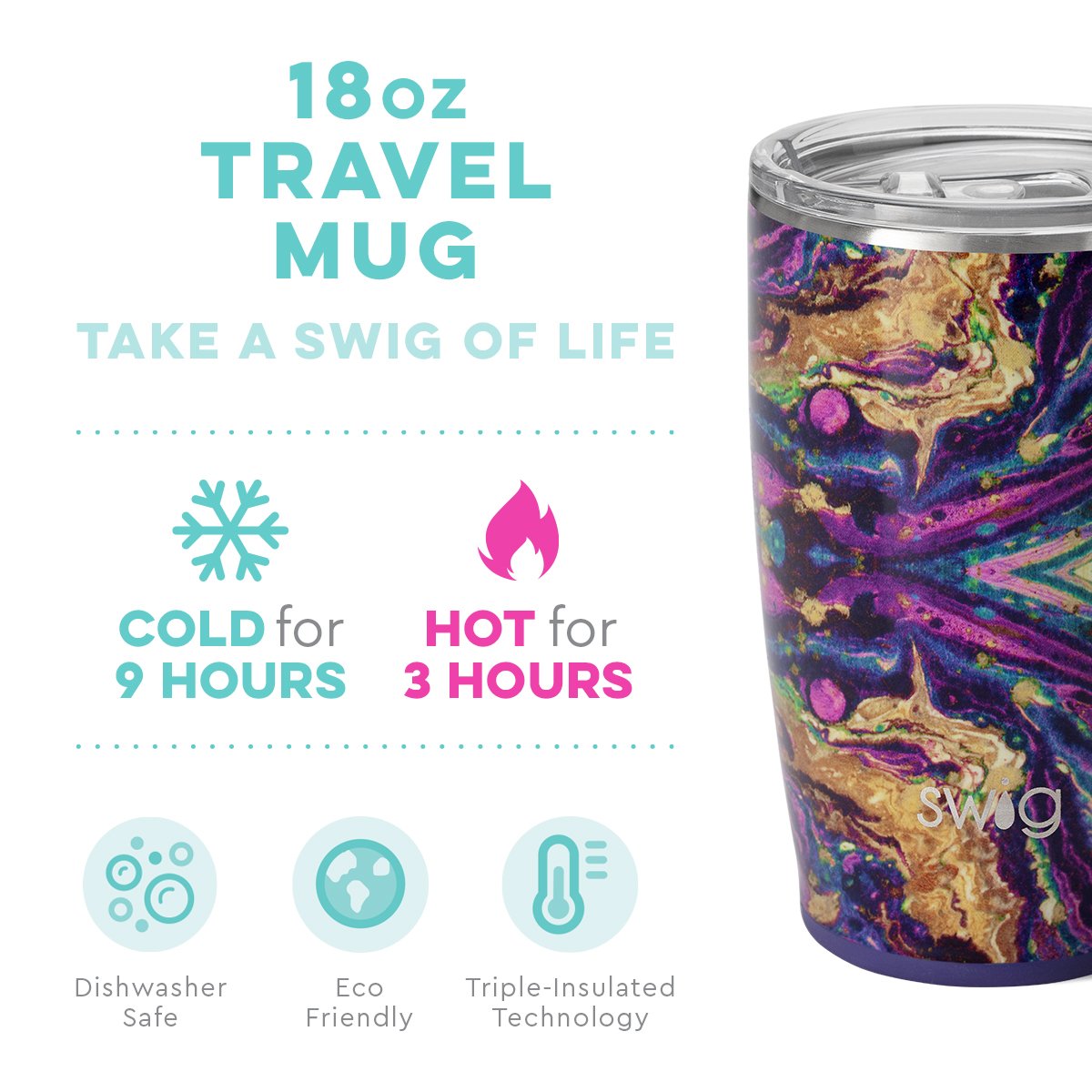 Purple Rain Travel Mug (18oz)