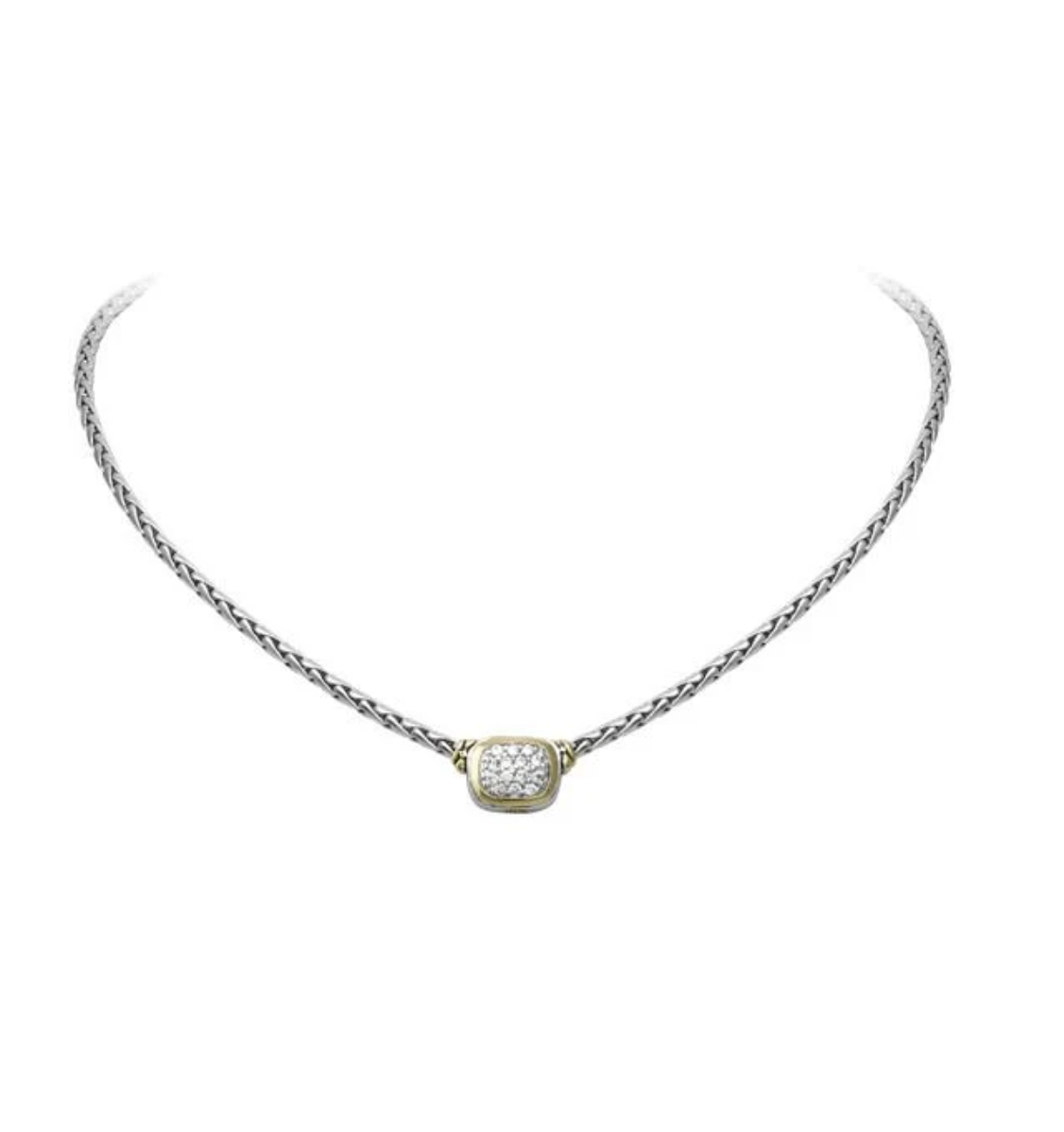 Nouveau CZ Single Strand Necklace N3903-AF03