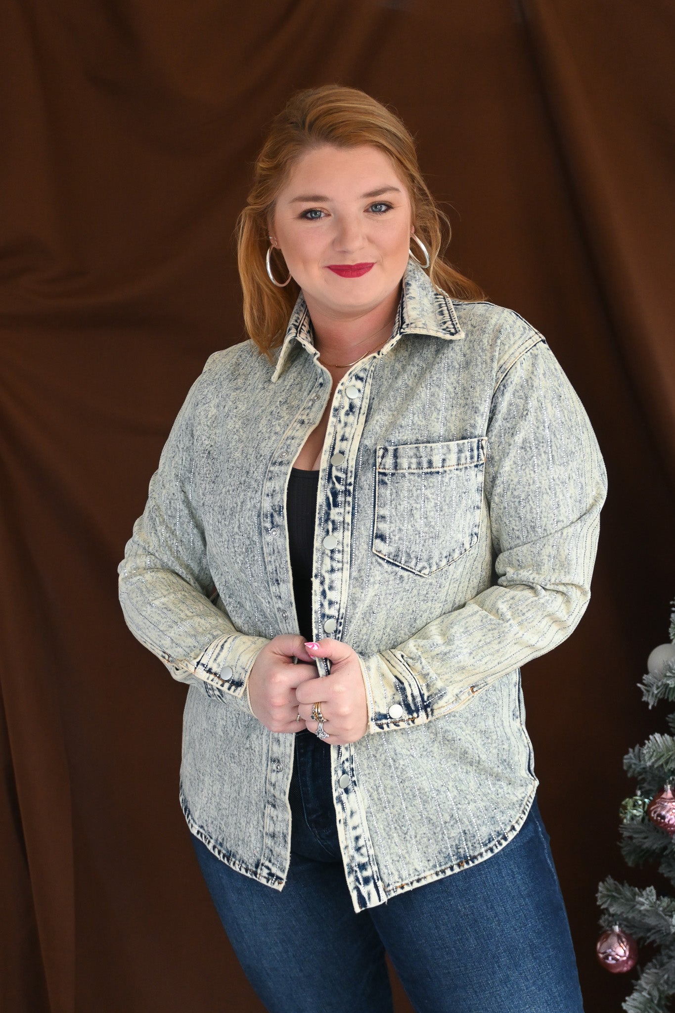 Shine Bright Boyfriend Jean Jacket She Chester