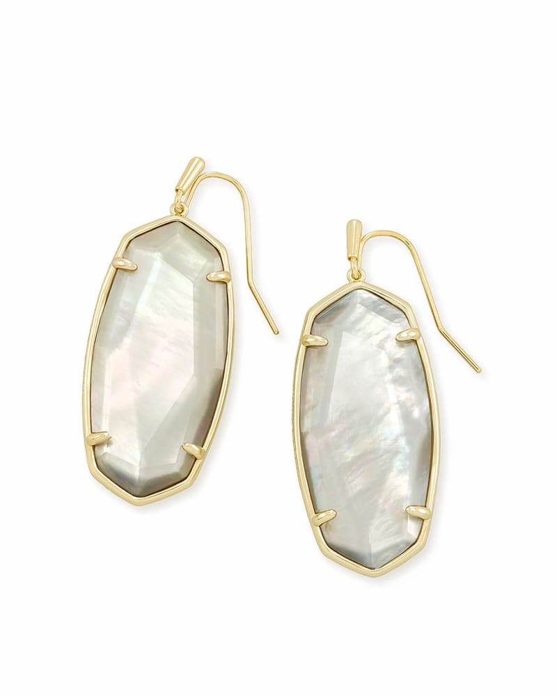 Faceted Elle Drop Earring SIL/Gray Illusion