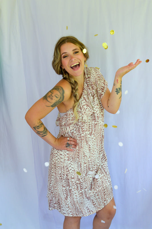 Wild Side One Shoulder Dress