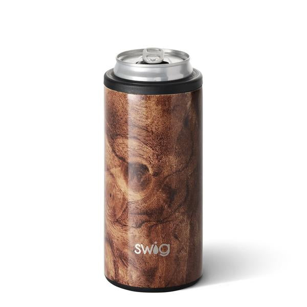Swig Walnut Skinny Can Koozie