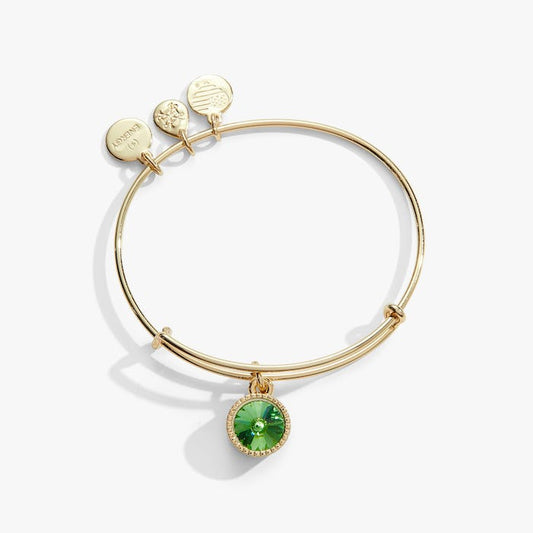 SG August Peridot Bangle II