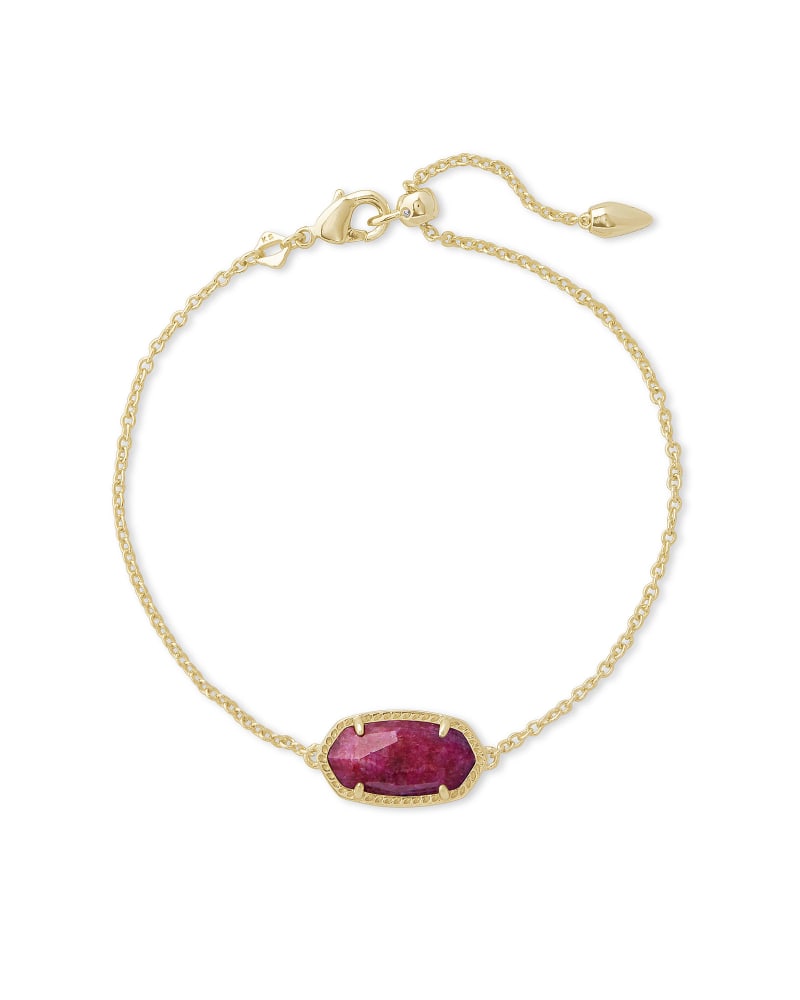 Elaina Slide Bracelet Gold/Rasp Labradorite