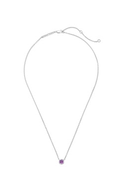 DAVIE PENDANT NECKLACE STERLING SILVER AMETHYST