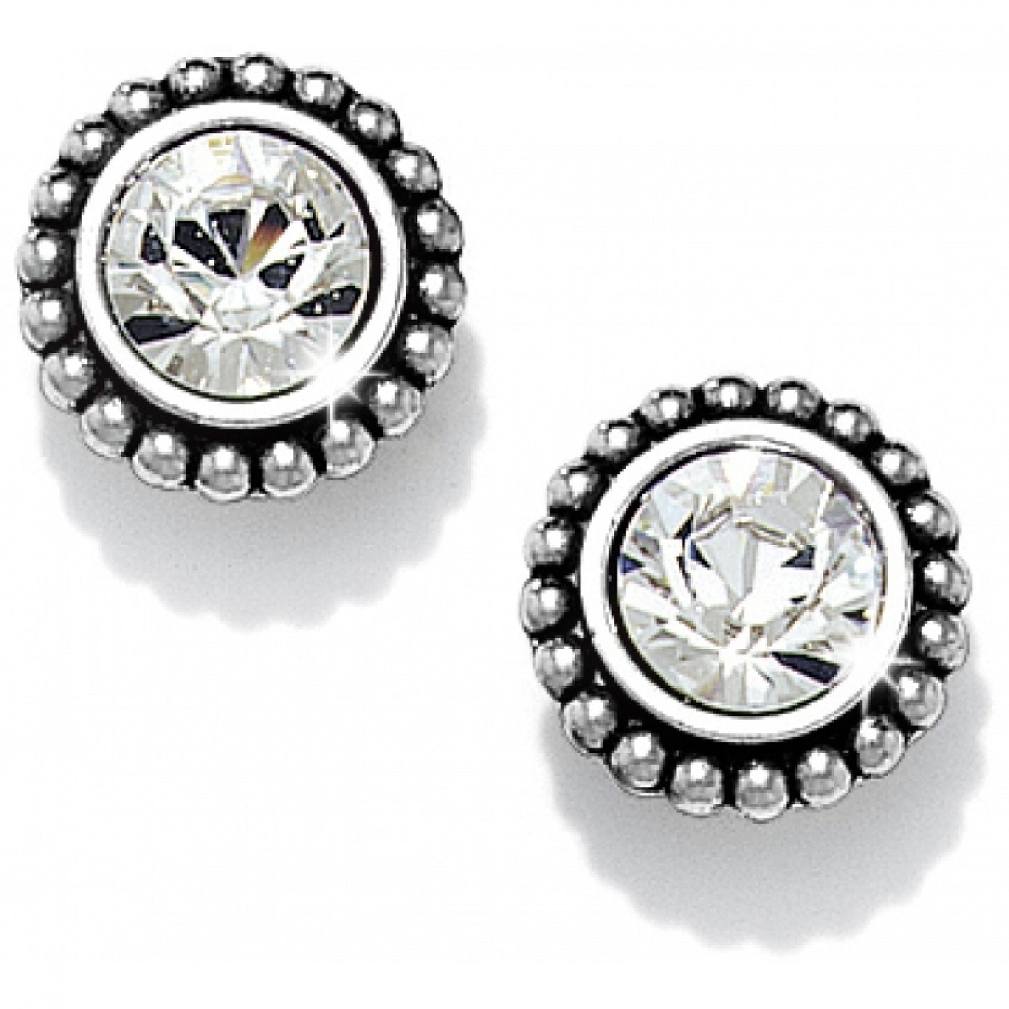 Sil/Stn Twinkle Medium Post Earrings - JE0432