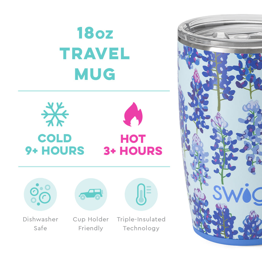 Bluebonnet Travel Mug 18oz