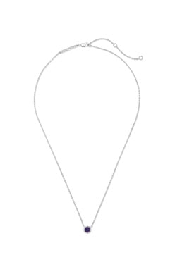 DAVIE PENDANT NECKLACE STERLING SILVER BLUE IOLITE