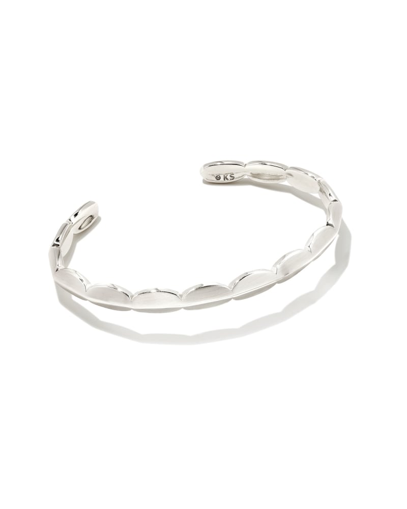 BROOKE CUFF BRACELET RHODIUM METAL - She Chester