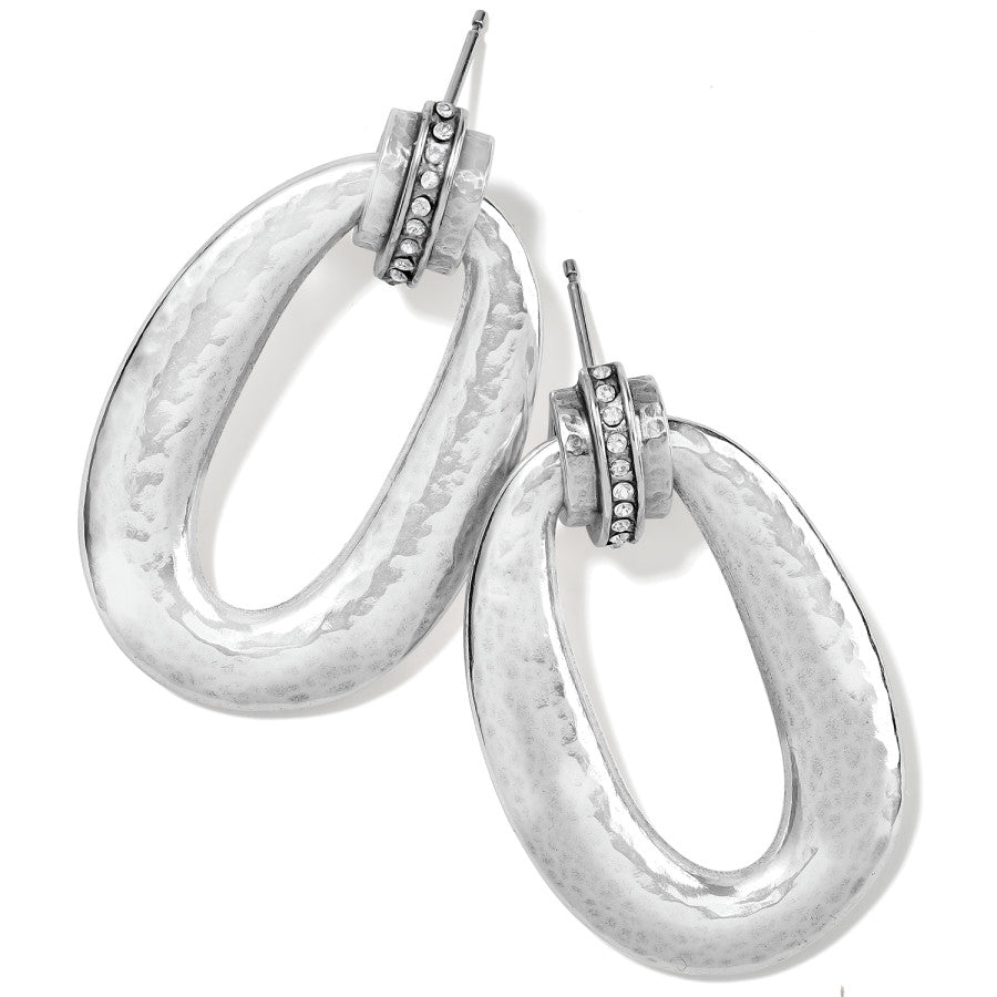 Interlock Silver Post Earring - JA7881