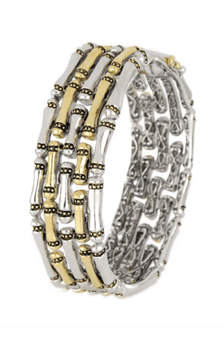 Canias Original Collection Five Row Hinged Bangle Bracelet B4064 - A000 - She Chester
