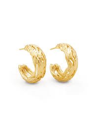 CAPRISE HOOP EARRINGS GOLD METAL - She Chester