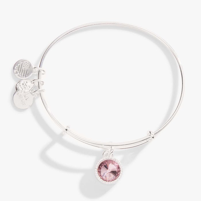 SS June Light Amethyst Bangle II