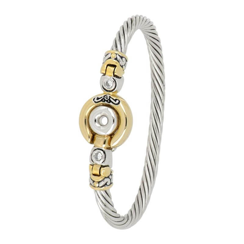 Ciclo D'Amor Two Tone Magnetic Clasp Bracelet - She Chester