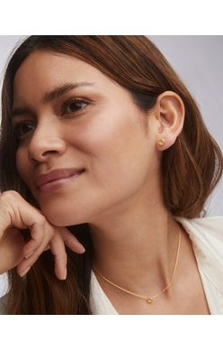 DAVIE PENDANT NECKLACE 18K GOLD VERMEIL LIGHT CITRINE