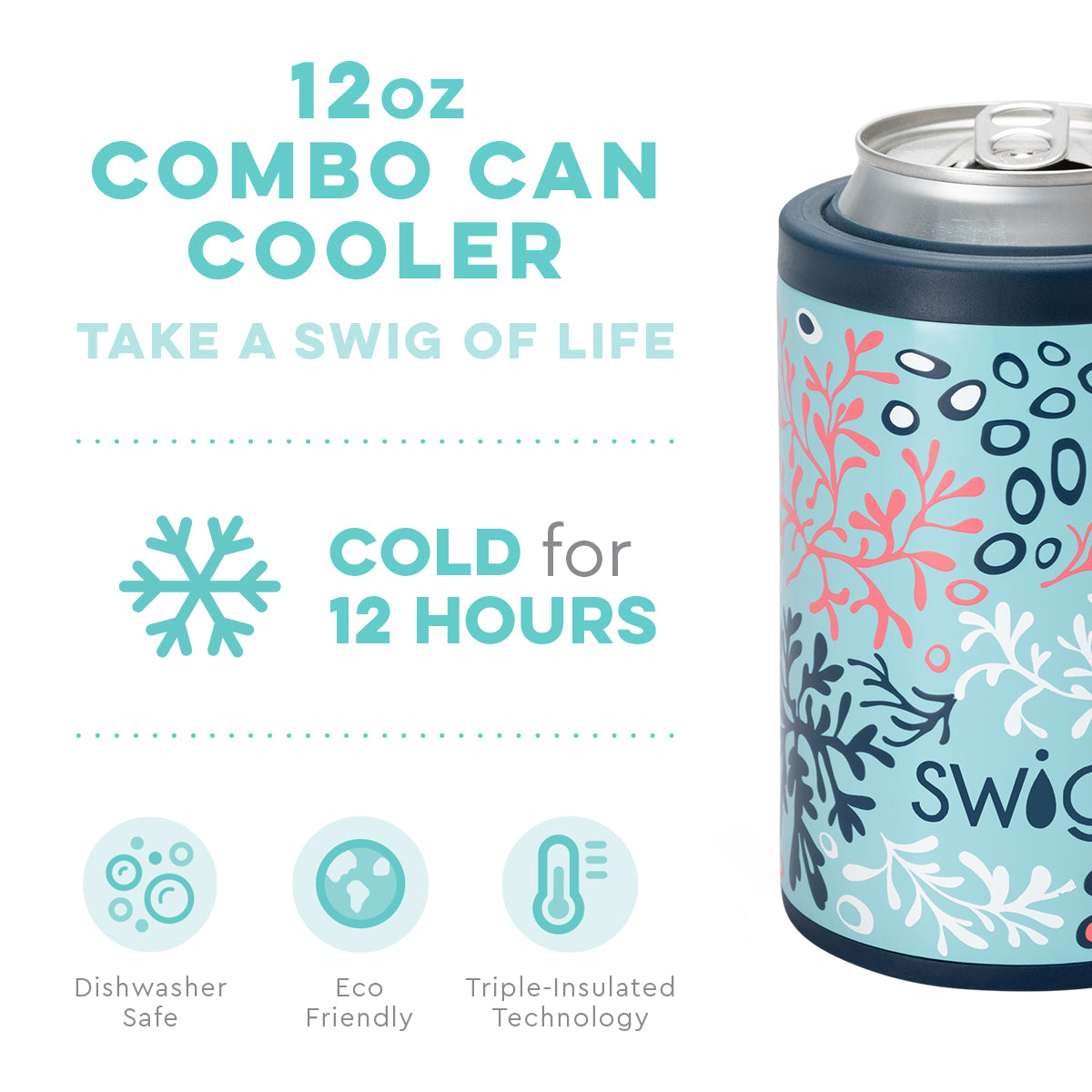 Coral Me Crazy Can & Bottle Cooler