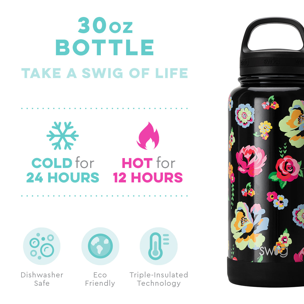 Fleur Noir Bottle (30oz)