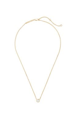 DAVIE PENDANT NECKLACE 18K GOLD VERMEIL ROCK CRYSTAL - She Chester