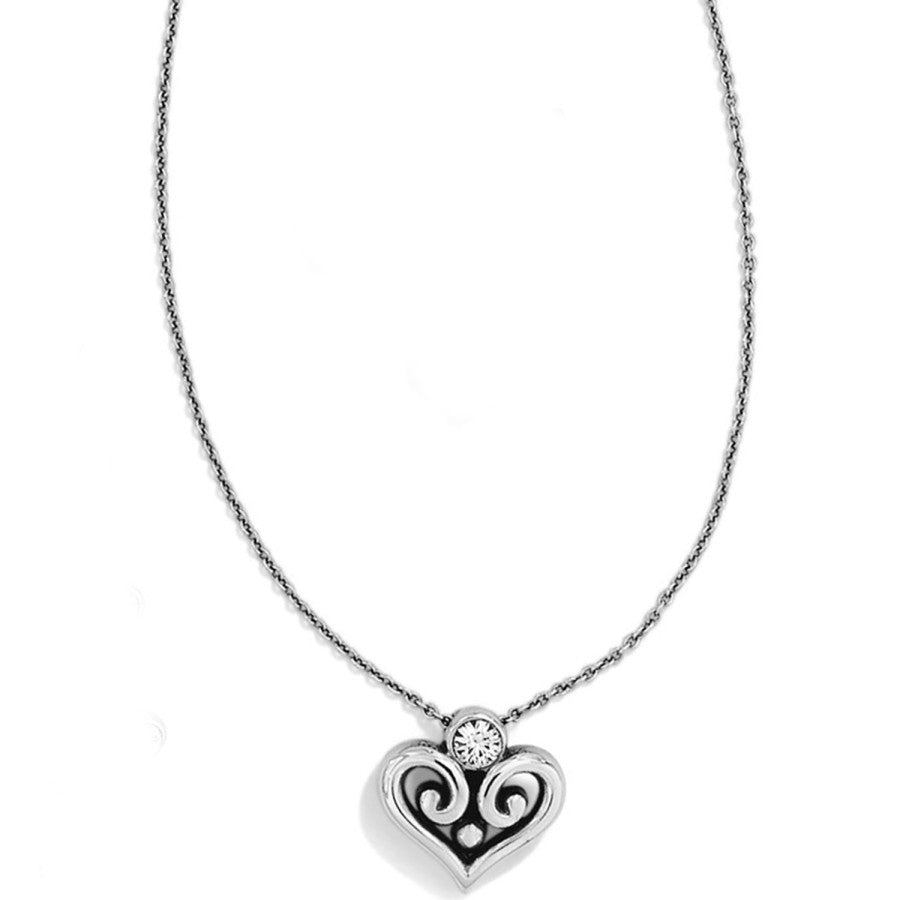 Sil/Stn Alcazar Heart Necklace JN7272