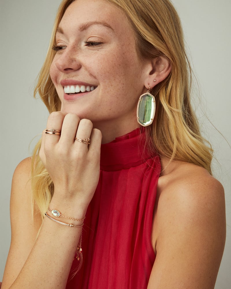 Danielle Gold Dichroic Earrings