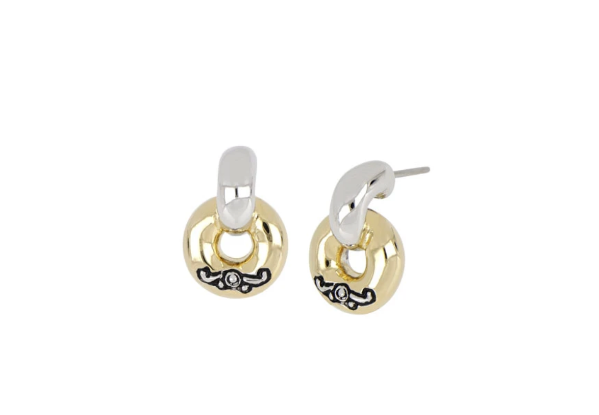 Ciclo D'Amor Petite Two Tone Post Earrings - M5198-A000