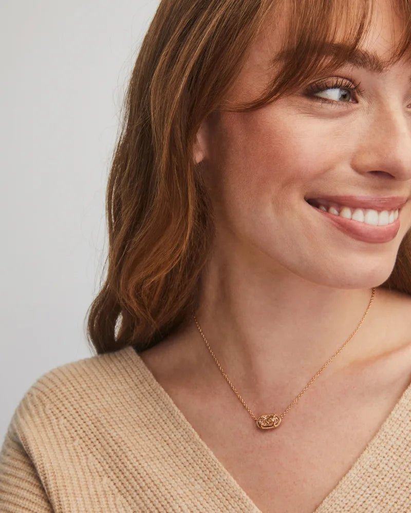 Elisa 20" RSG Rose Gold Drusy Necklace - She Chester